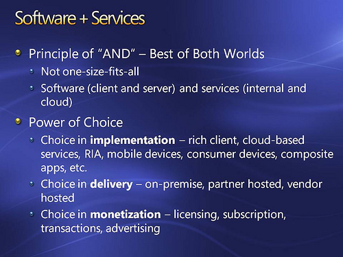 Software plus Service